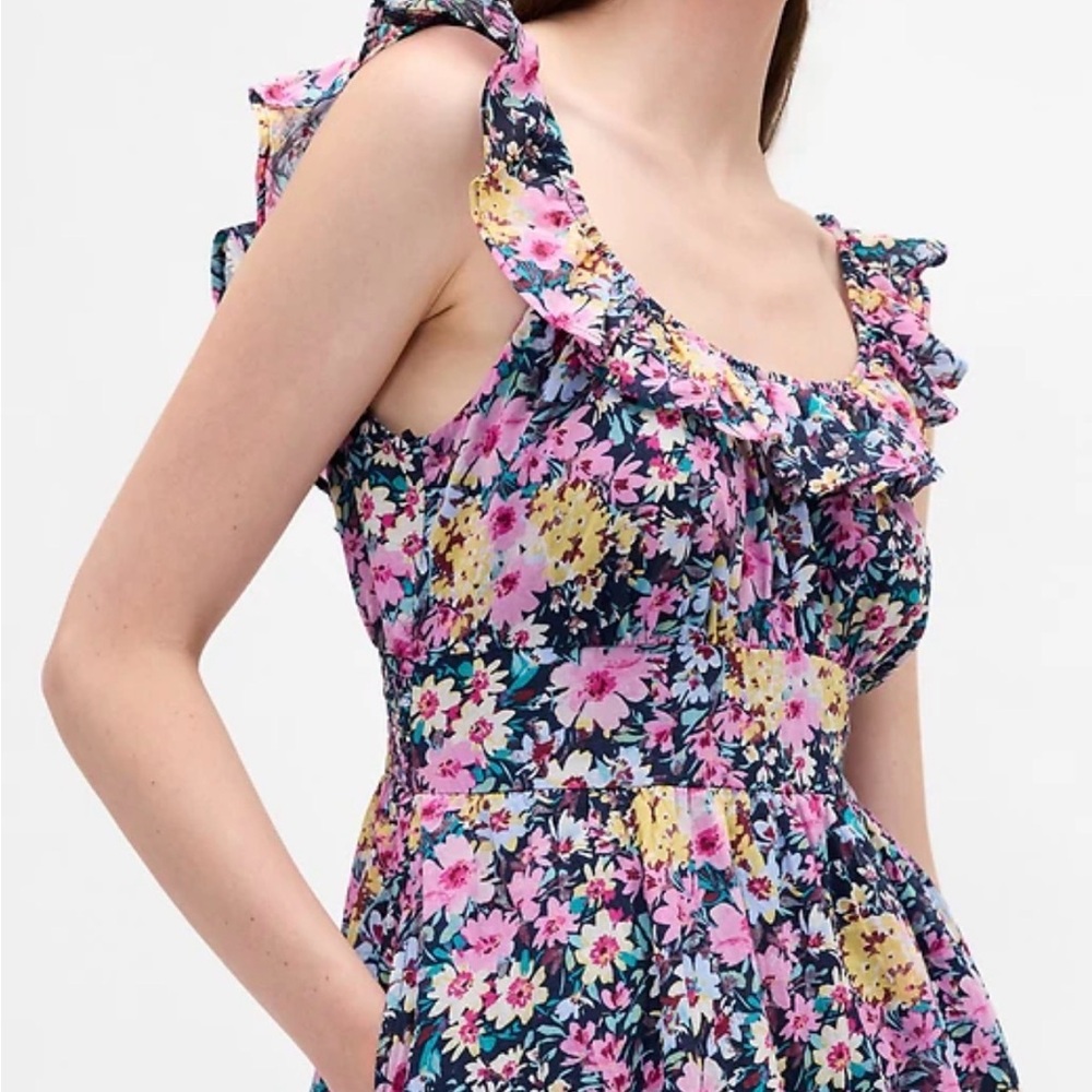 NEW GAP Bubble Floral Mini Sundress